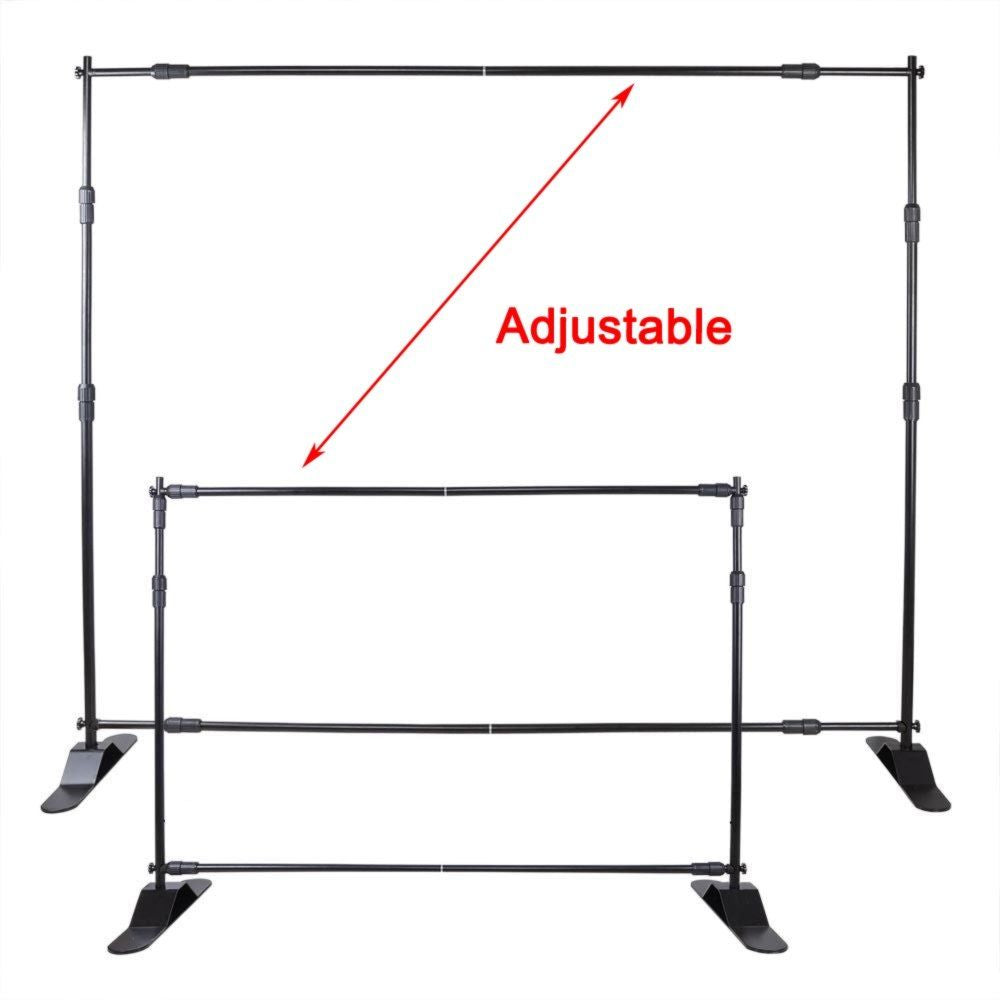 10pcs 8' X 8' - 10' X 8' Backdrop Banner Stand Step and Repeat Adjustable Telescopic Height and Width