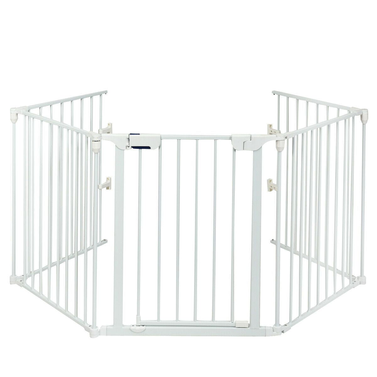 Versatile 5-Panel Safety Gate: Play Yard, Fireplace Fence & Baby Barrier