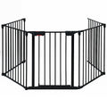 Versatile 5-Panel Safety Gate: Play Yard, Fireplace Fence & Baby Barrier