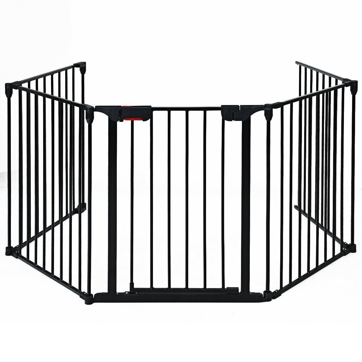 Versatile 5-Panel Safety Gate: Play Yard, Fireplace Fence & Baby Barrier