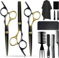 Professional 12-Piece Hair Cutting Scissors Set for Dogs & Family Grooming