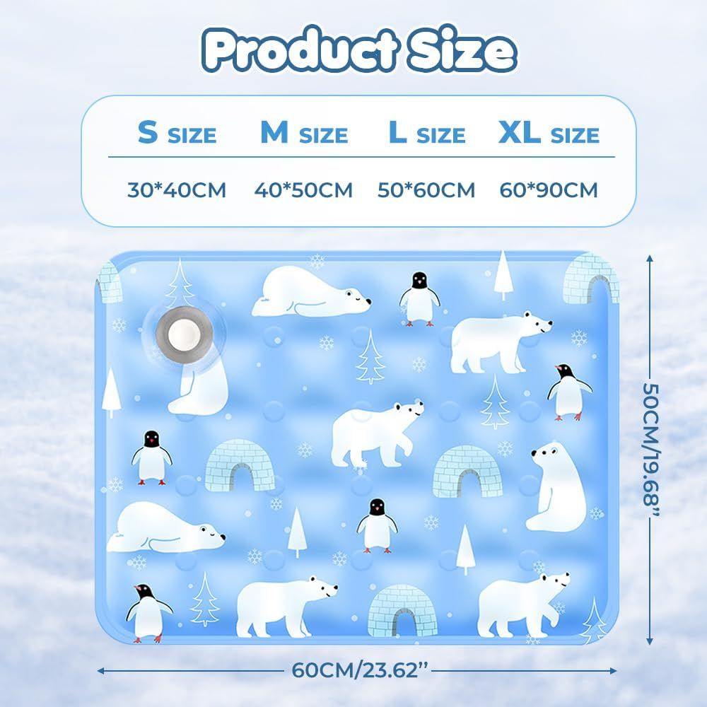 Dog and Cat Cooling Mat – Lightweight, Foldable, Washable