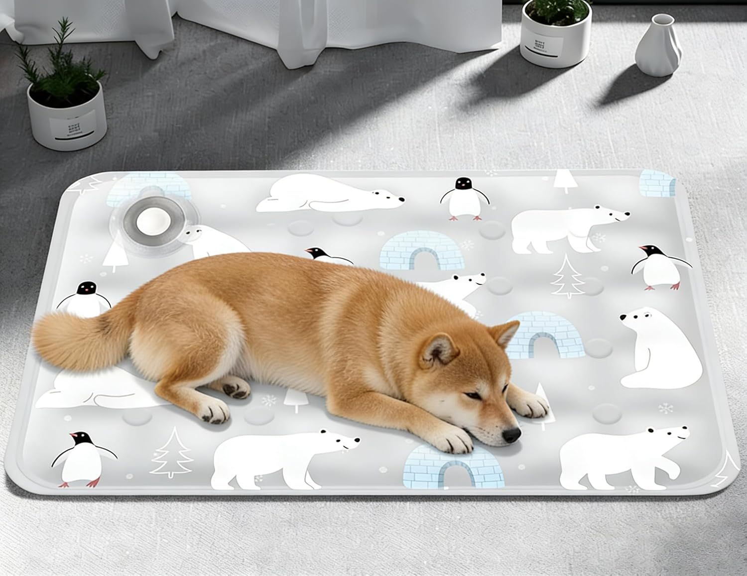 Foldable Pet Cooling Mat for Home, Travel, and Outdoor Use
