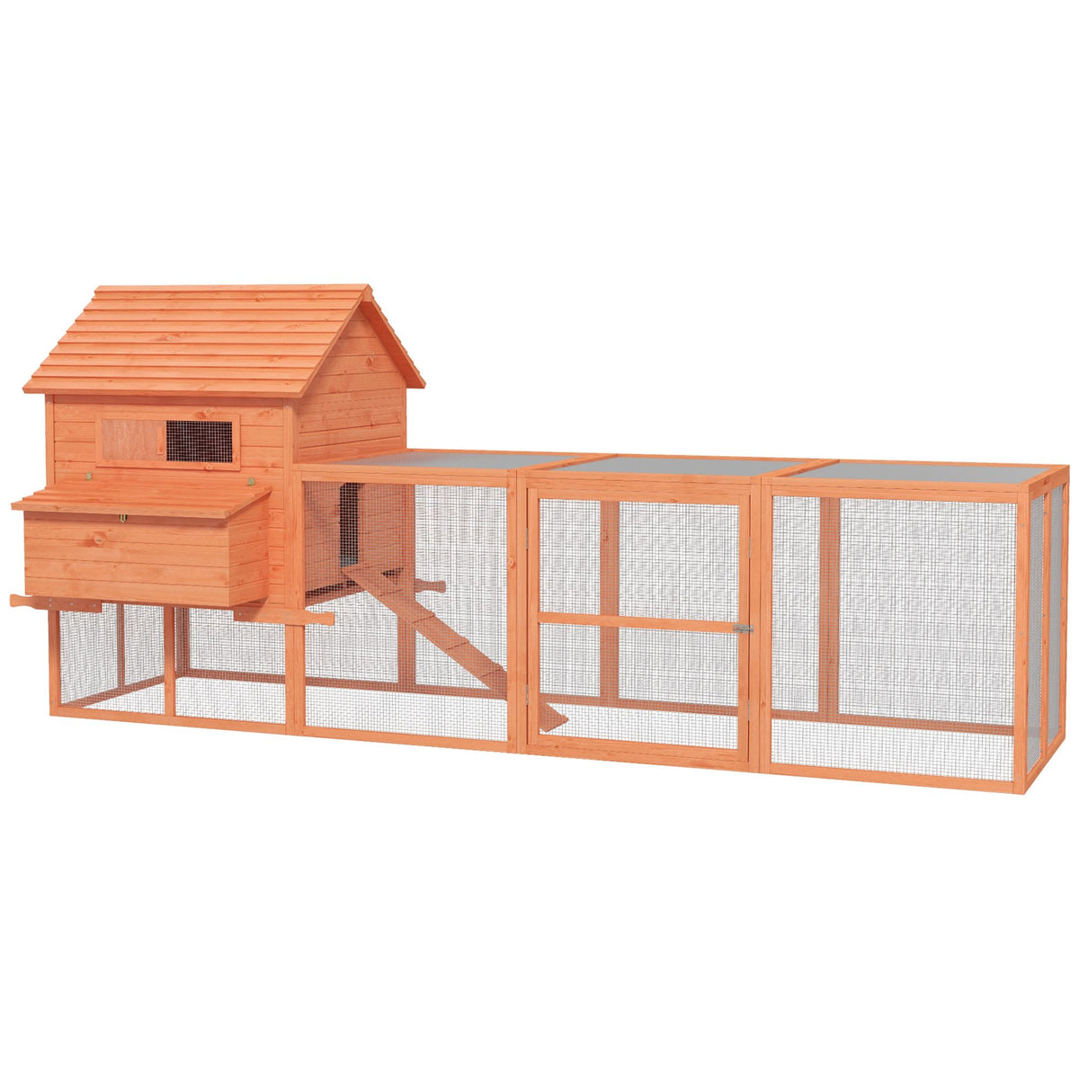 Spacious furniture-style Chicken Coop with Run for 6-8 Chickens