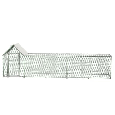 Large structured Chicken Coop Run with everyday structured Frame and PE Cover