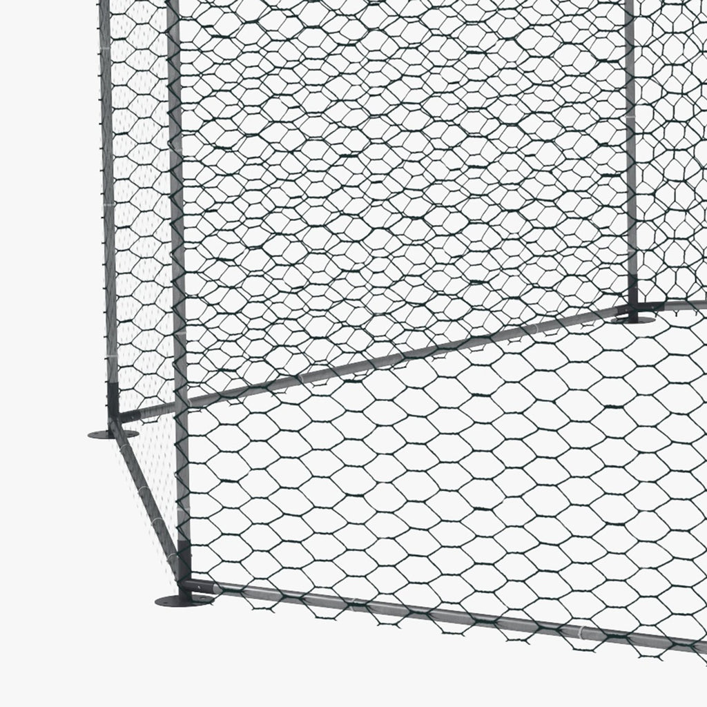Large Outdoor Walk-In Chicken Run with Cover for 19-25 Chickens