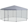 Large Outdoor Walk-In Chicken Run with Cover for 19-25 Chickens
