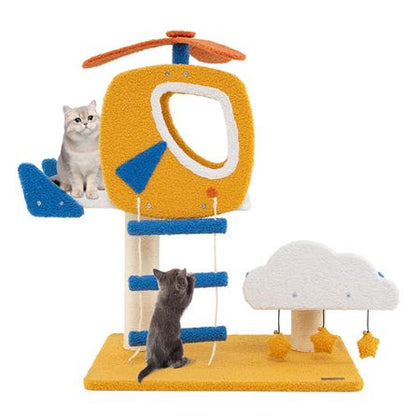 Let Your Cat Soar to New Heights with This Aviation-Themed Cat Tower!