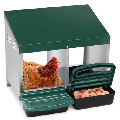 2-Compartment Chicken Nesting Box – Secure & everyday Egg Laying Coop