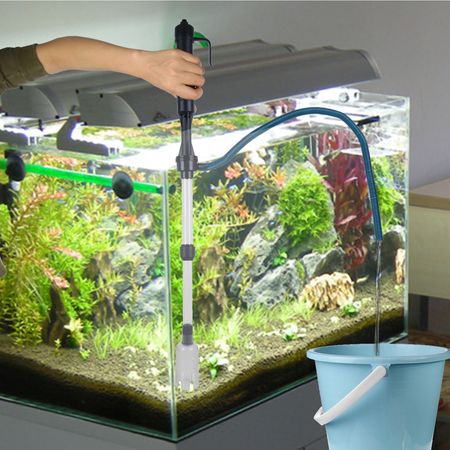 Battery Powered Aquarium Gravel Cleaner with Adjustable Tubes for All Sizes – image 1