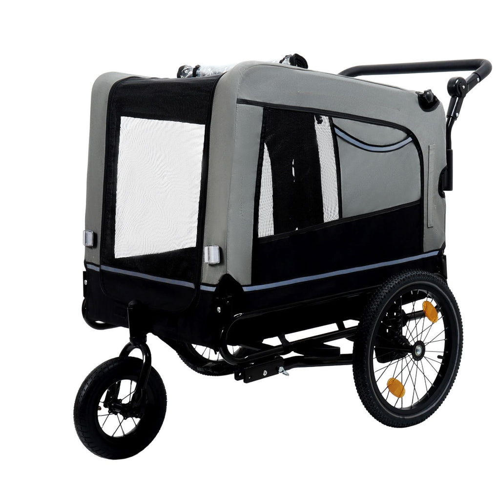 Take Your Pup on Every Adventure with This 2-in-1 Bike Trailer & Push Cart
