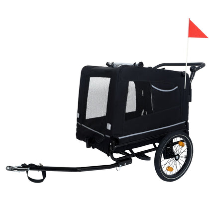 Take Your Pup on Every Adventure with This 2-in-1 Bike Trailer & Push Cart!