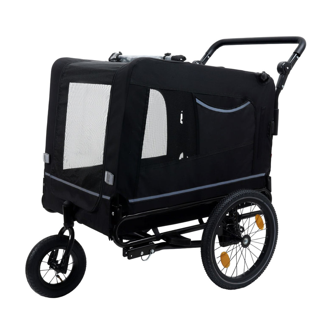 Take Your Pup on Every Adventure with This 2-in-1 Bike Trailer & Push Cart!