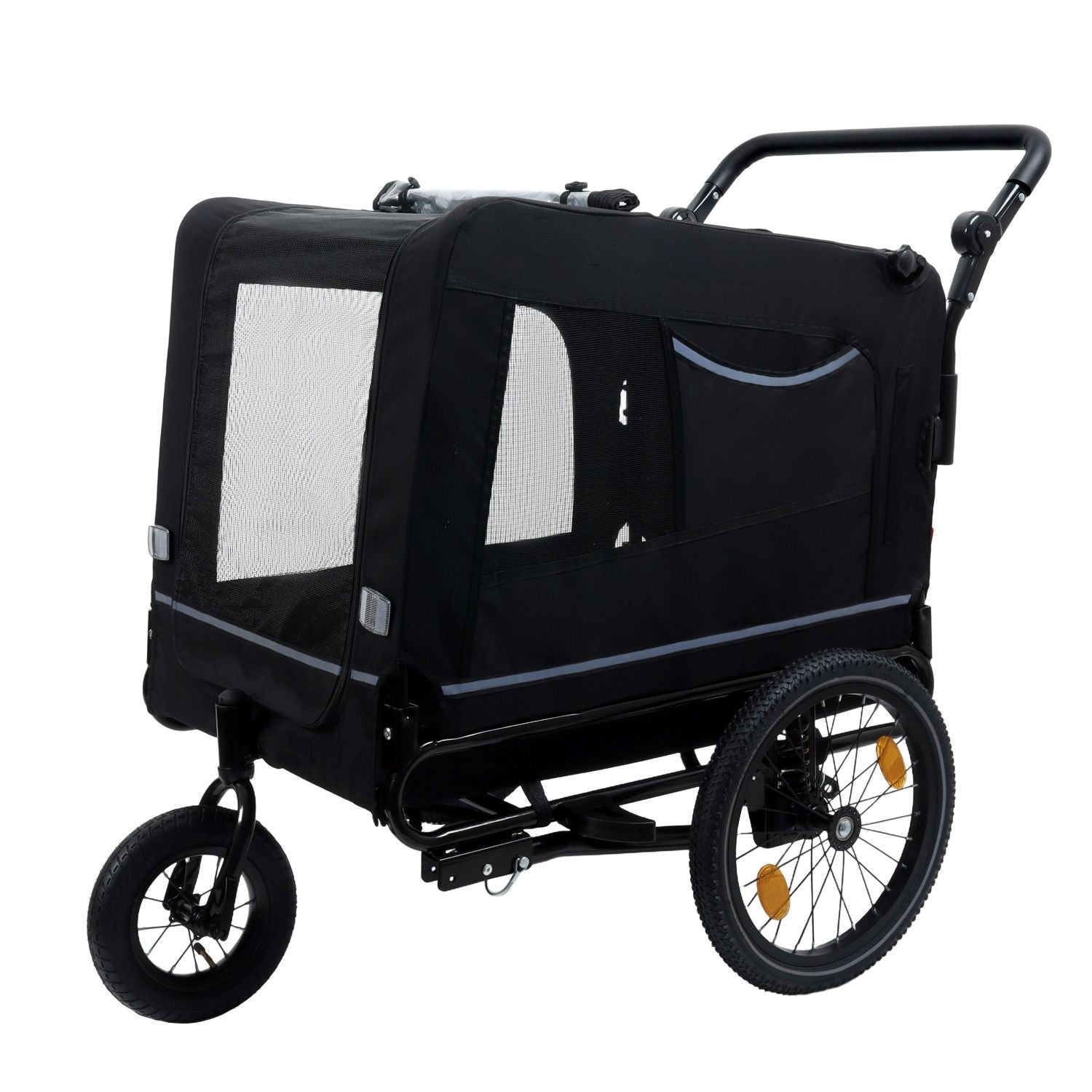 Take Your Pup on Every Adventure with This 2-in-1 Bike Trailer & Push Cart!