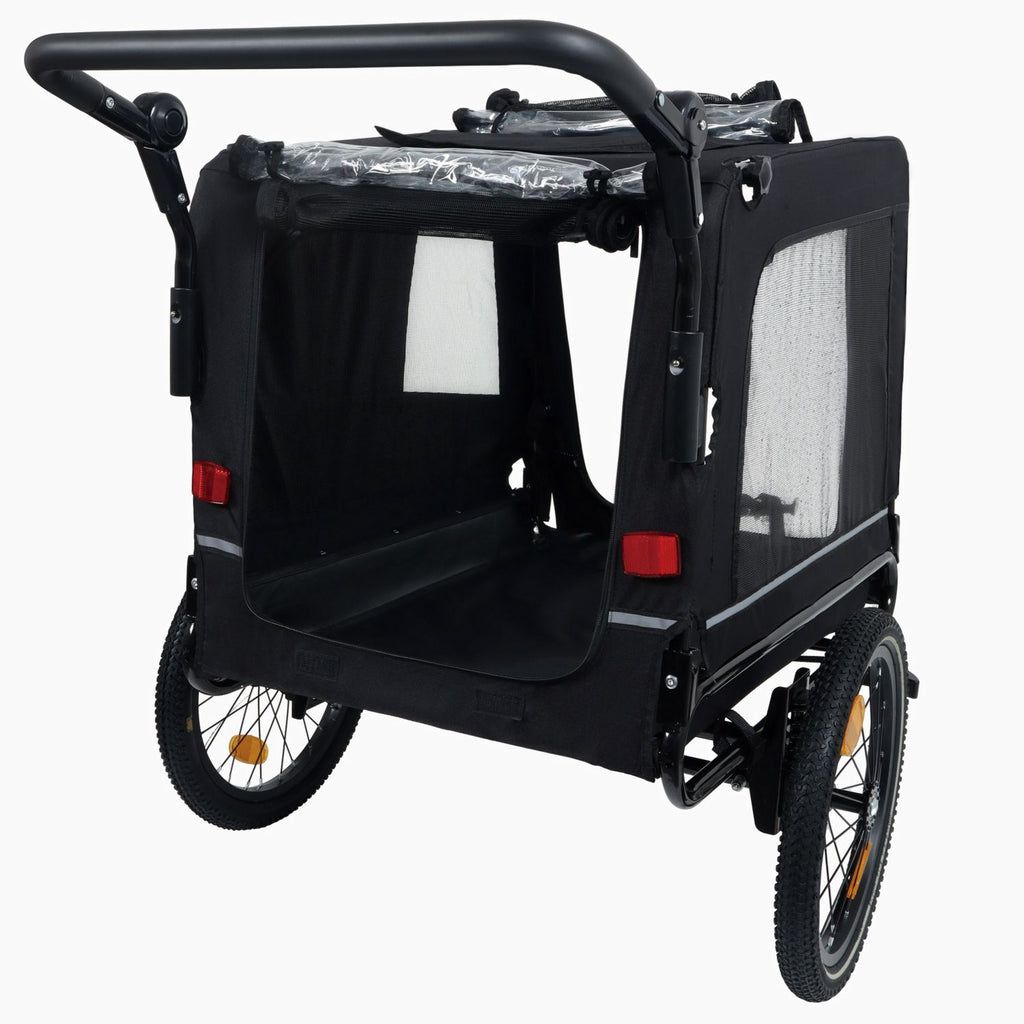 Take Your Pup on Every Adventure with This 2-in-1 Bike Trailer & Push Cart!