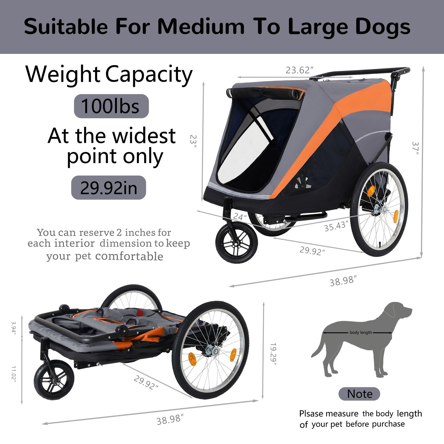 Take Your Pup on Every Adventure with This 2-in-1 Bike Trailer & Push Cart