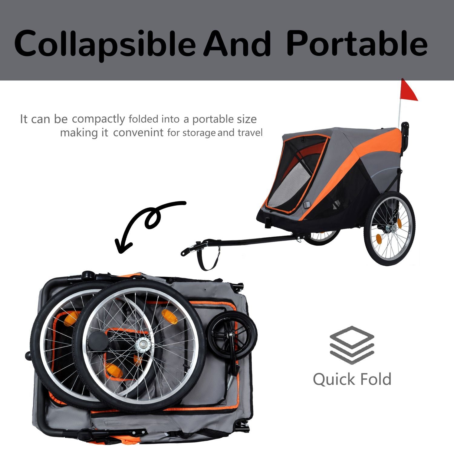 Take Your Pup on Every Adventure with This 2-in-1 Bike Trailer & Push Cart