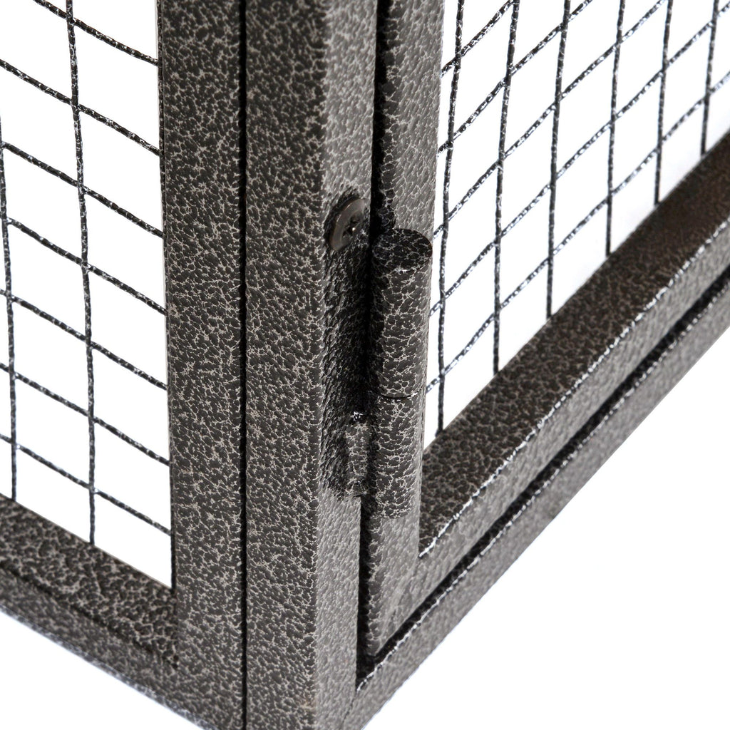 2-Level Rabbit Hutch Bunny Cage, Weatherproof Outdoor Pet House with Lockable Doors