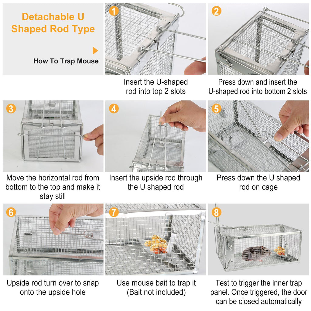 Humane Mouse Trap 2-Pack: Catch & Release Rodents Safely