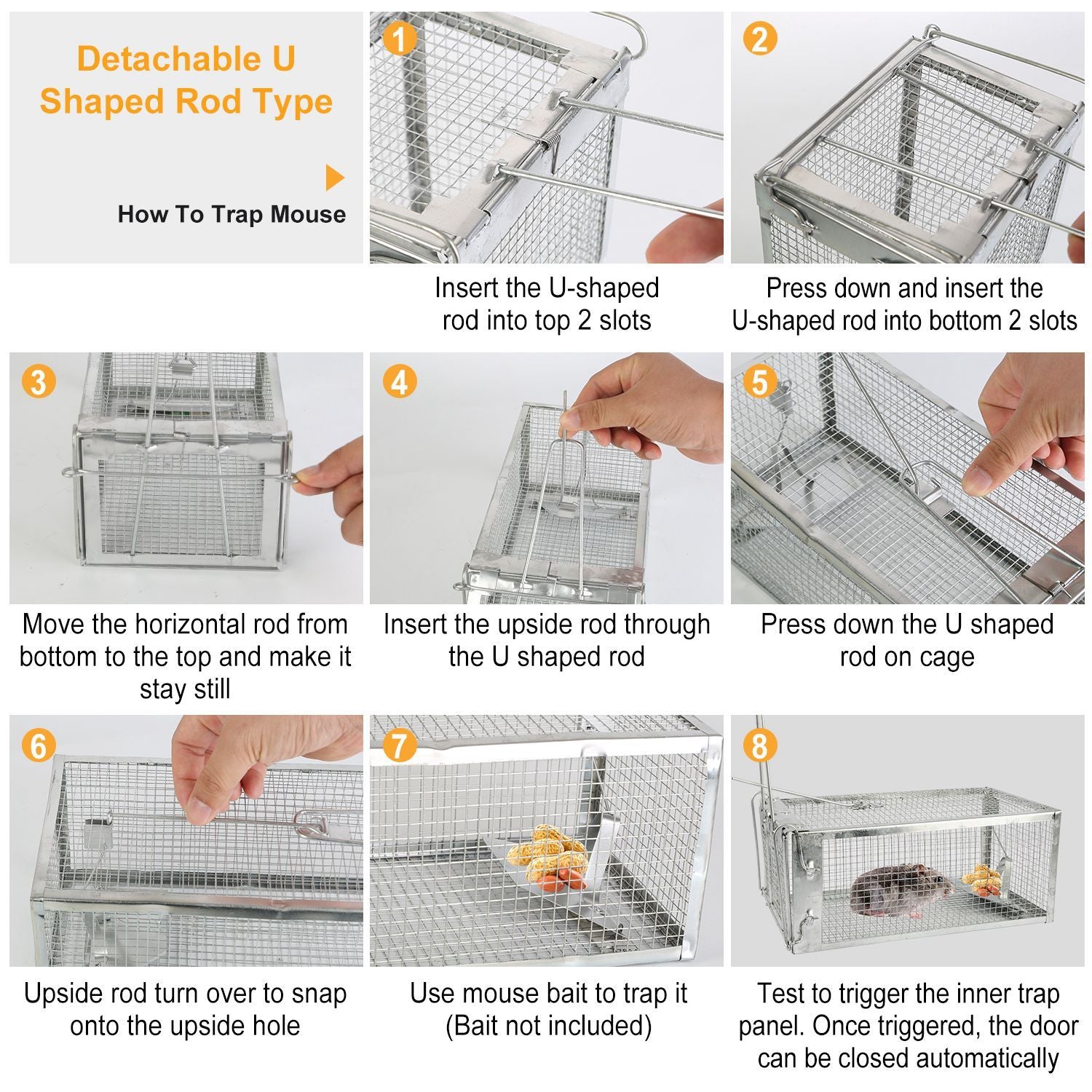 Humane Mouse Trap 2-Pack: Catch & Release Rodents Safely