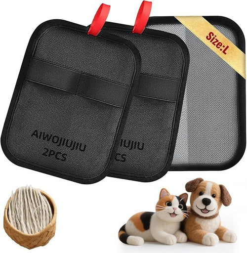 Electrostatic Pet Hair Removal Gloves – 2 Pack, Washable & Reusable – image 2