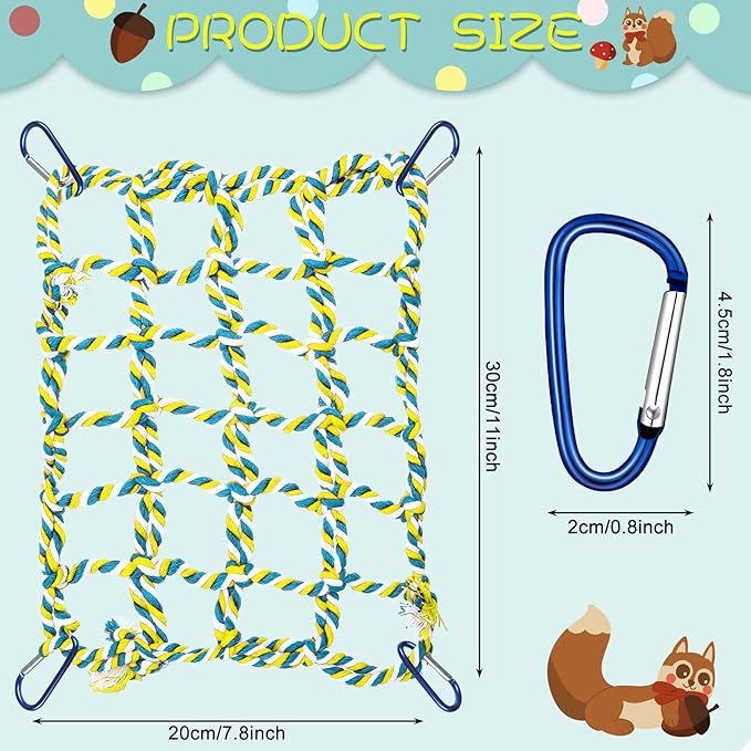 everyday Pet-Safe Climbing Rope Net for Bird Cages