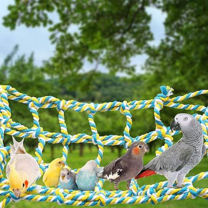 everyday Pet-Safe Climbing Rope Net for Bird Cages
