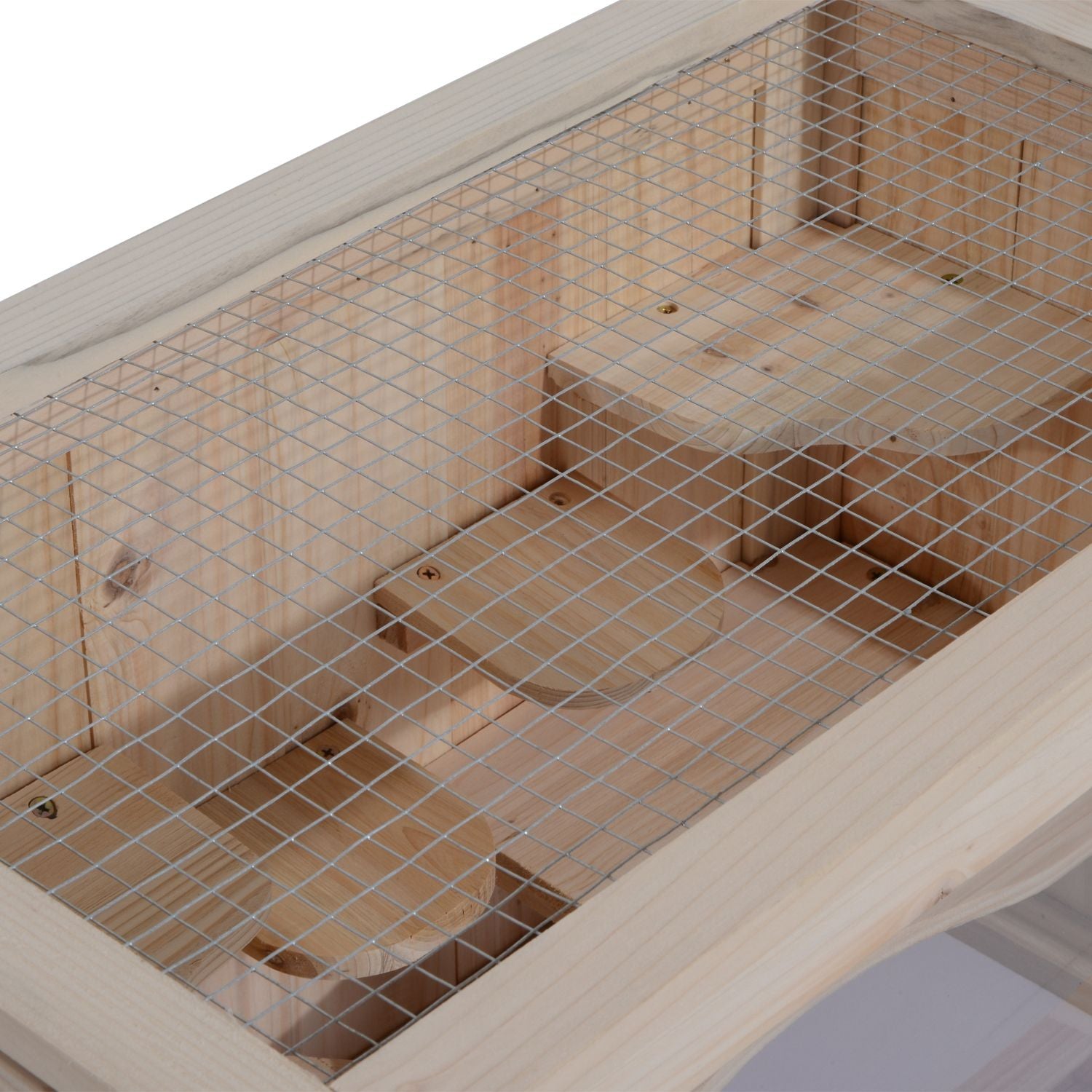 furniture-style 2-Tier Hamster Habitat with Openable Top and Ladder