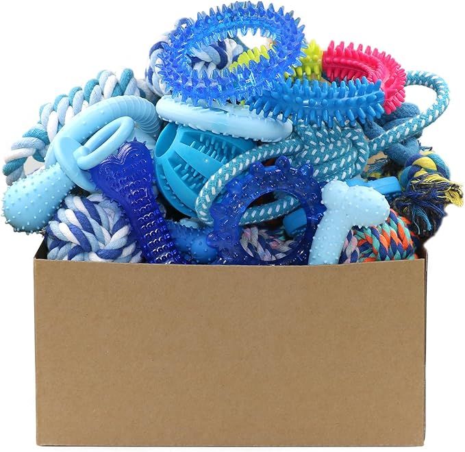 20 Pack Puppy Chew Toys Dog Teething Toys for Puppies