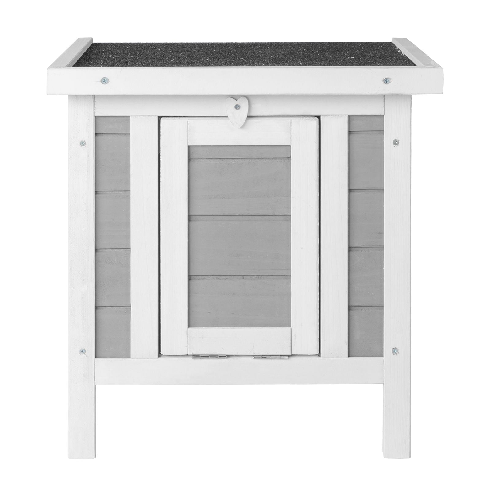 20" furniture-style water-ready Rabbit Hutch - Small Animal House Habitat in Gray