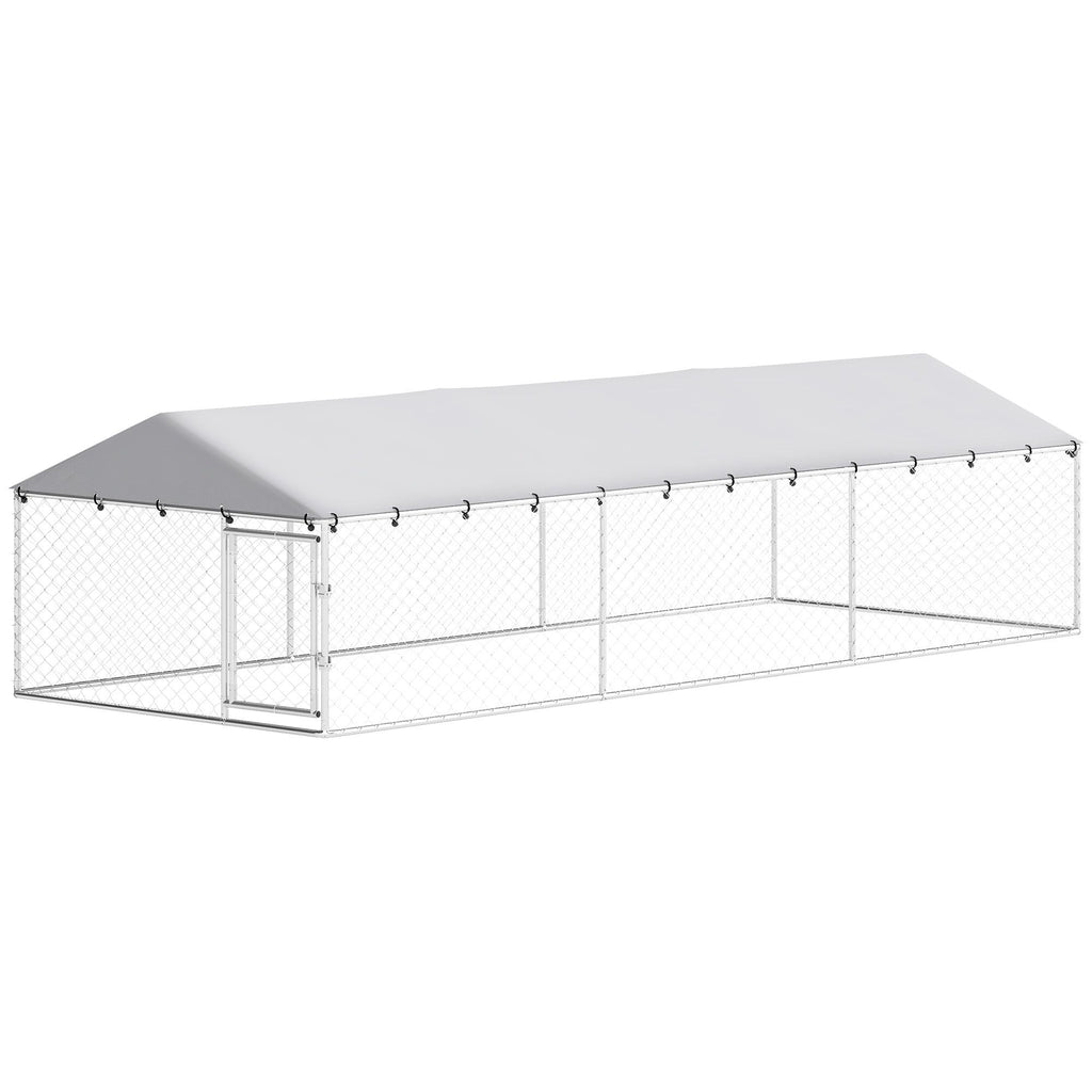 Outdoor Dog Kennel with water-ready Roof for Large Dogs