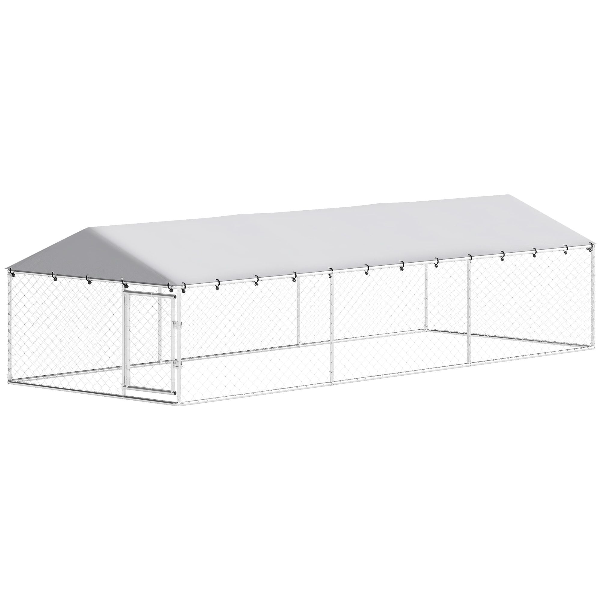 Outdoor Dog Kennel with water-ready Roof for Large Dogs