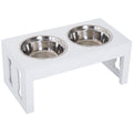 Elevate Your Dog's Mealtime with a Stylish Wooden Feeding Station