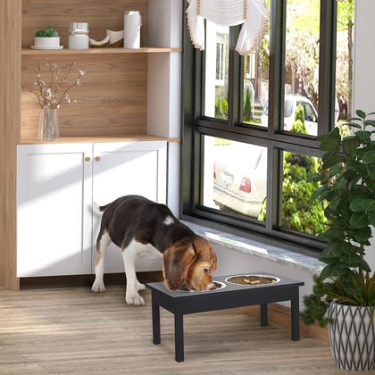 Elevate Your Dog's Mealtime with a Modern Raised Feeding Station
