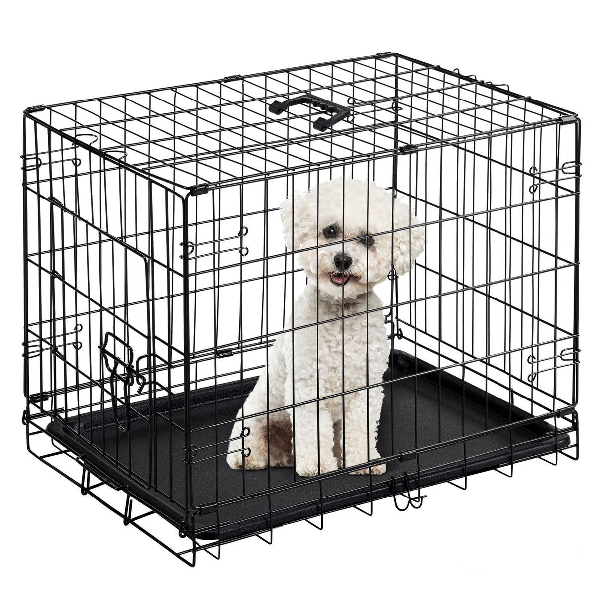 everyday structured Dog Crate with Secure Latch & Removable Tray – image 14