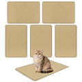 24 x 16 Inch Natural 6-Piece Cat Scratching Mats, Sisal Material Anti-Slip Latex Backing Furniture Protector
