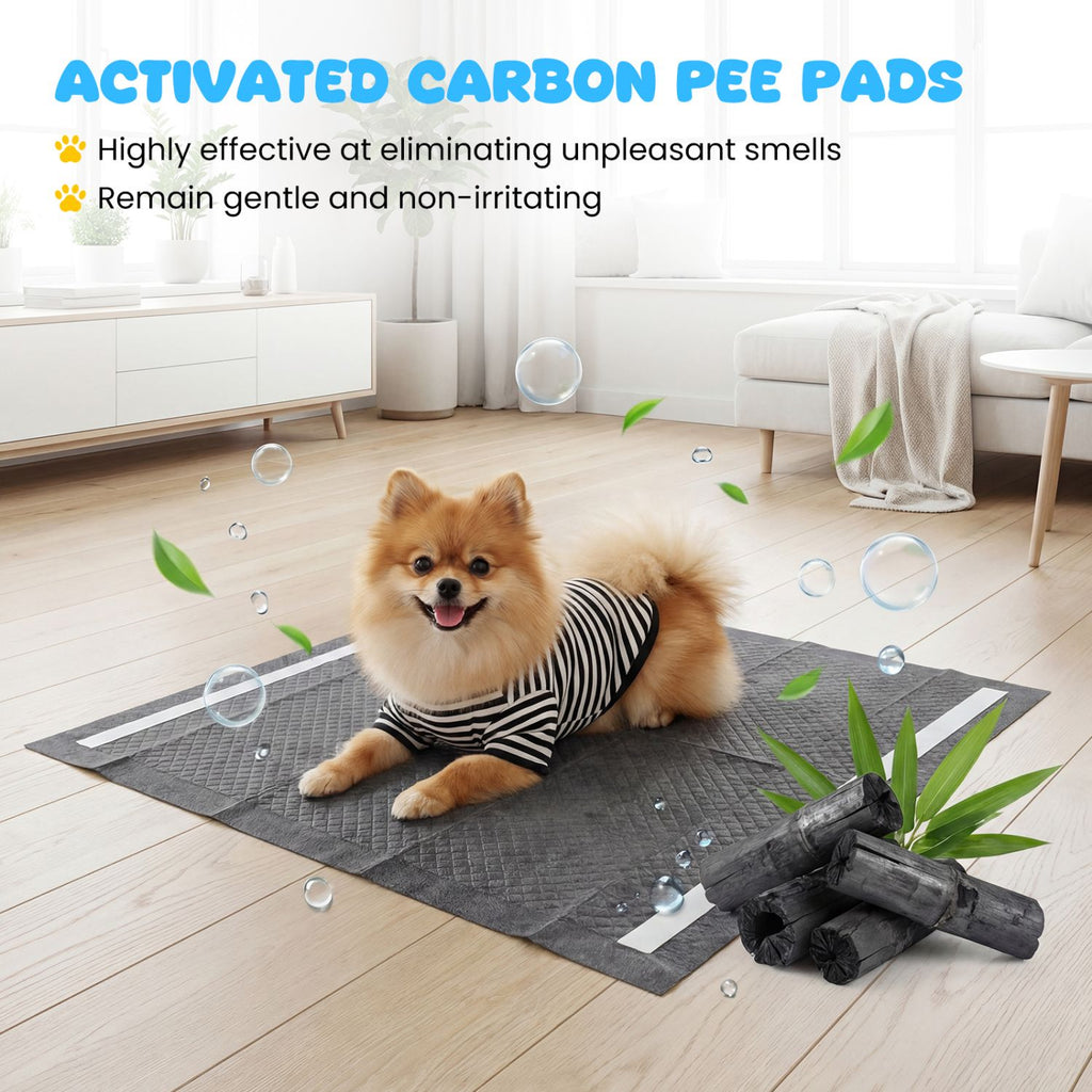 Activated Carbon Dog Pee Pads – 6-Layer Leak-Proof Odor Control