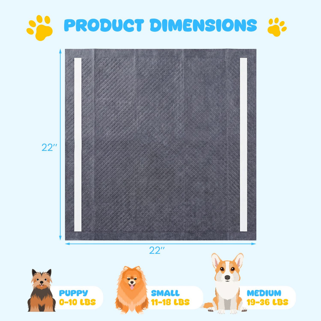 Activated Carbon Dog Pee Pads – 6-Layer Leak-Proof Odor Control