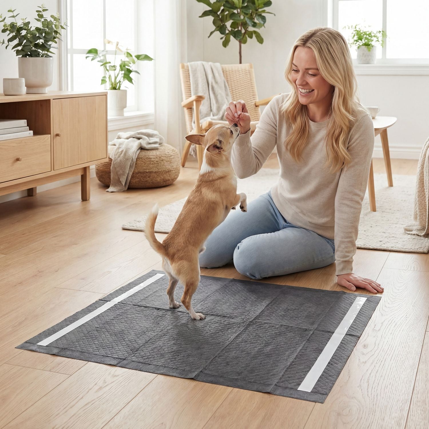 Activated Carbon Dog Pee Pads – 6-Layer Leak-Proof Odor Control