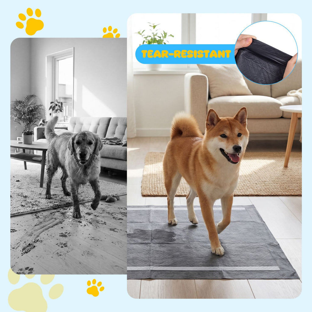 Activated Carbon Dog Pee Pads – 6-Layer Leak-Proof Odor Control