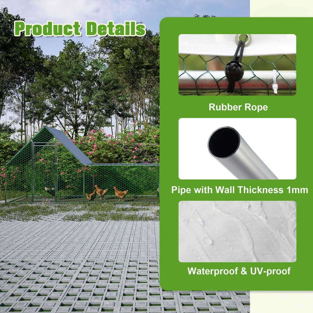Large Walk-In Poultry Coop for Secure Outdoor Housing
