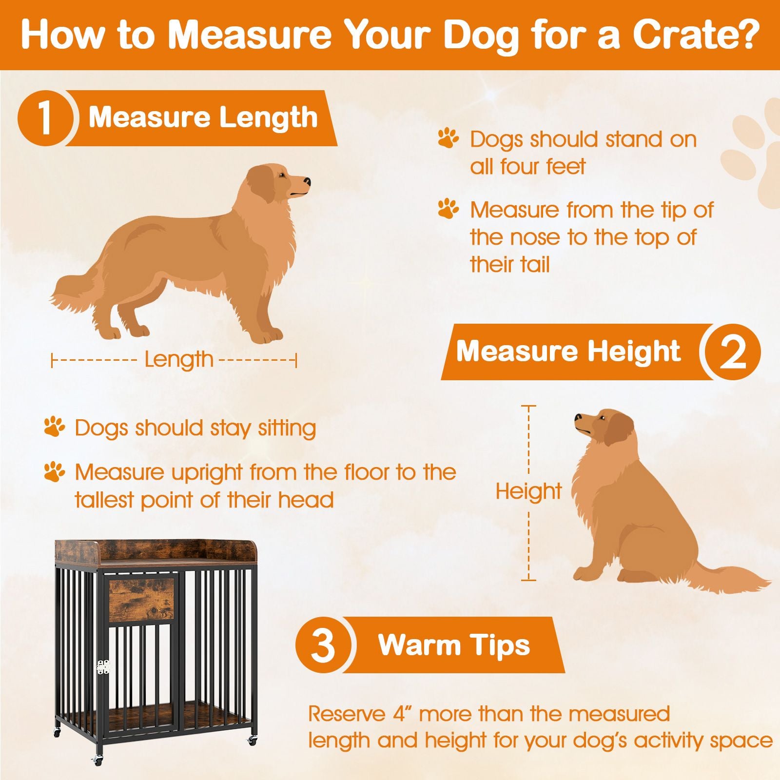 Stylish 2-in-1 Dog Crate Furniture with Wheels – Perfect for Small Dogs