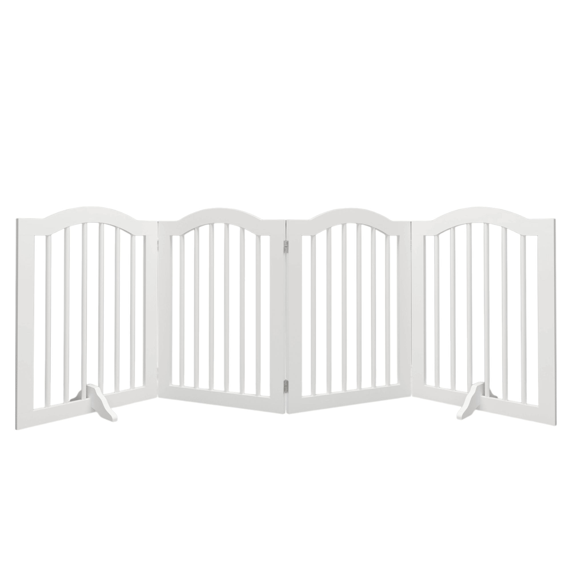 Tall Freestanding 4-Panel Folding Pet Gate