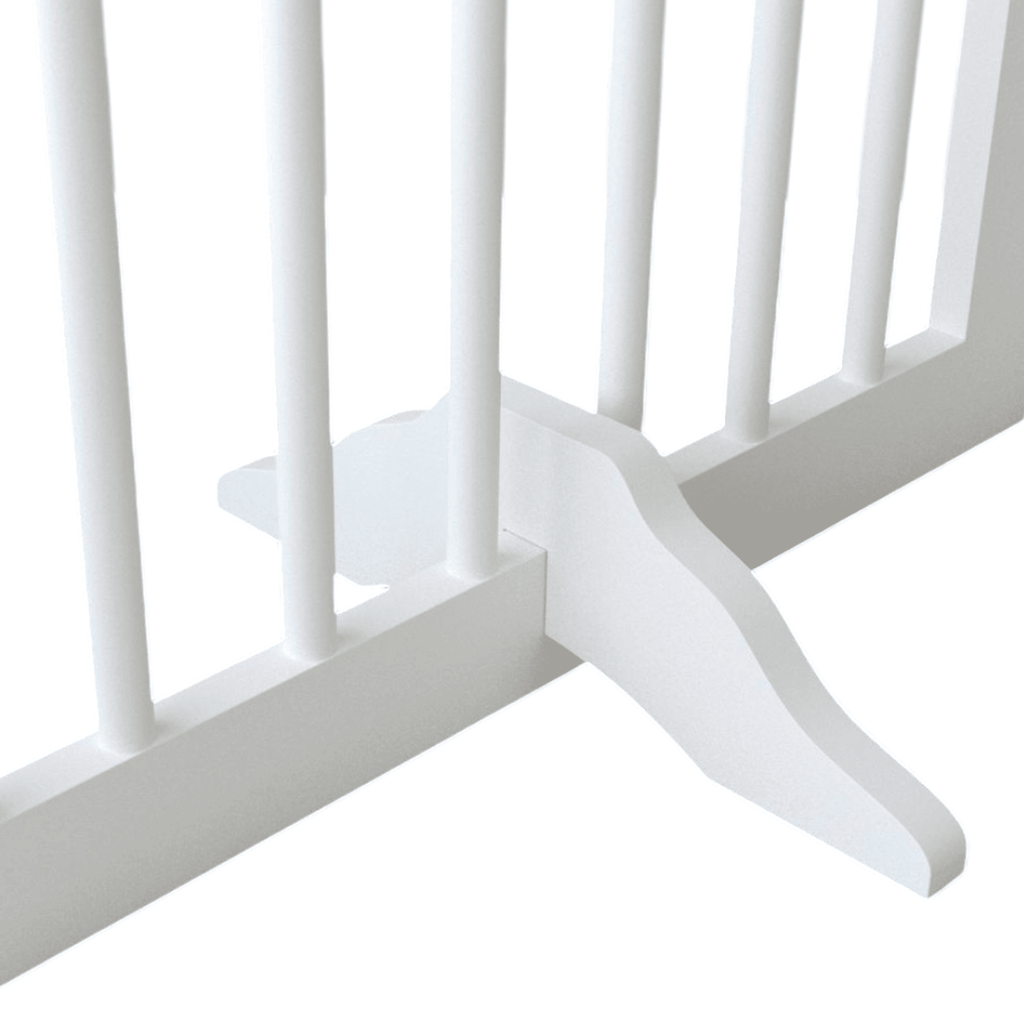 Tall Freestanding 4-Panel Folding Pet Gate
