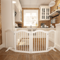 Tall Freestanding 4-Panel Folding Pet Gate