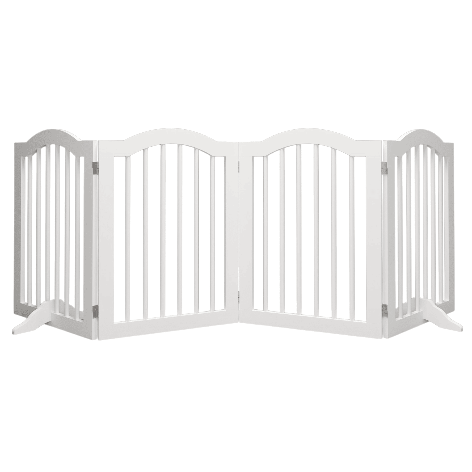 Tall Freestanding 4-Panel Folding Pet Gate