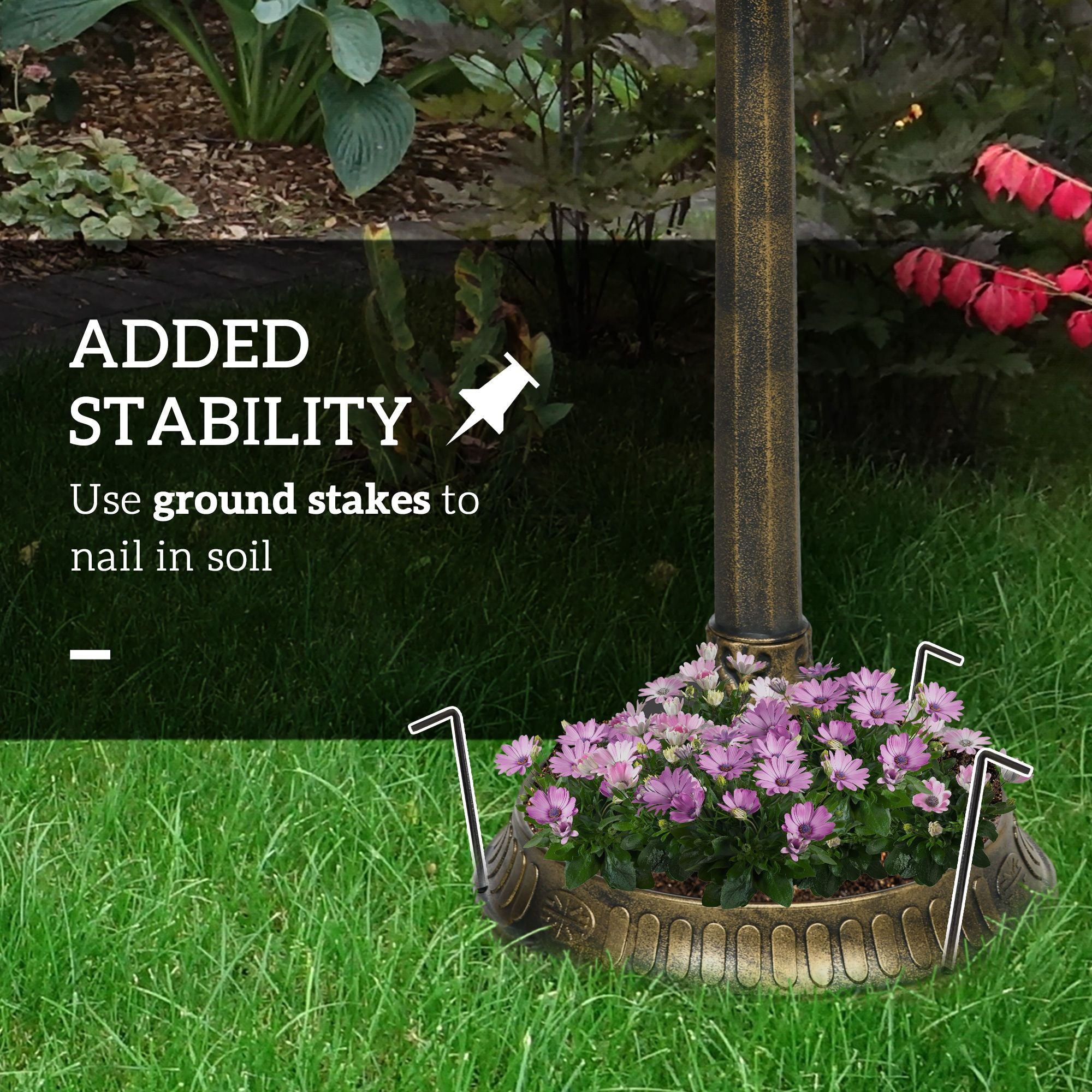 Antique Bird Bath and Feeder with Planter Pedestal - Dual-Purpose Garden Decor