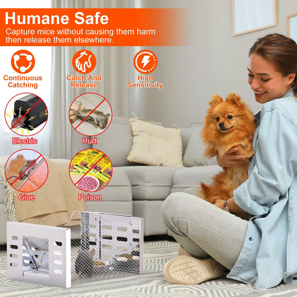 Humane Rat Trap: Catch & Release Live Mice Without Harm