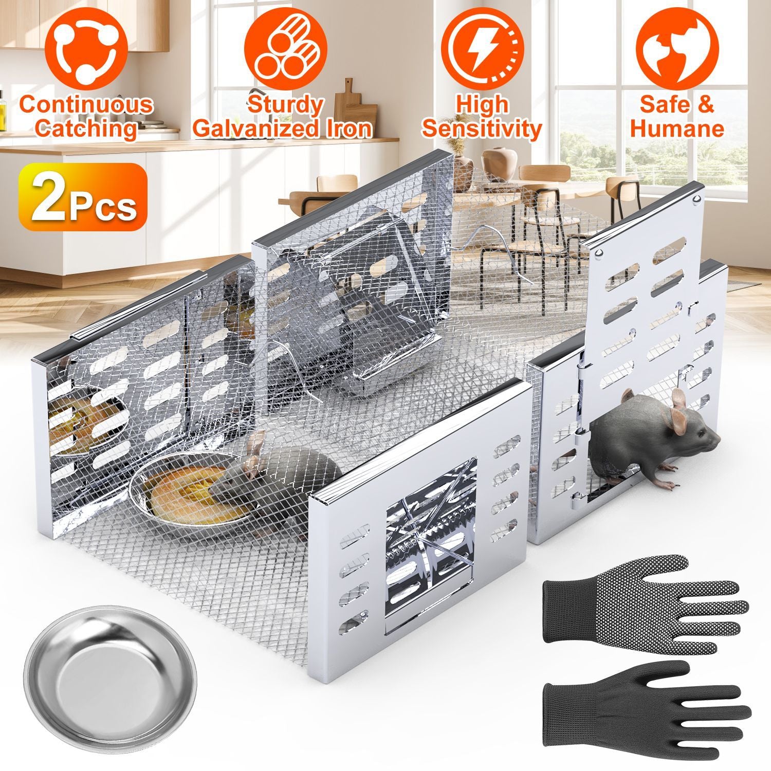 Humane Rat Trap: Catch & Release Live Mice Without Harm