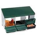 3 Compartment Roll Out Chicken Nesting Box for Hens, Ducks, and Poultry